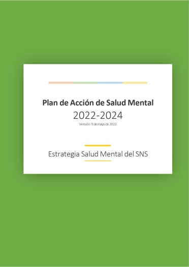 Plan De Acción De Salud Mental 2022 2024 Estrategia Salud Mental Del Sns Som Salud Mental 360